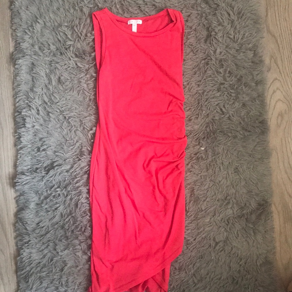 salmon pink dress